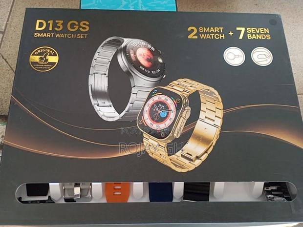 D13-Gs Smart Watch With 2 Smartwatches and 7 Straps - Black photo 8