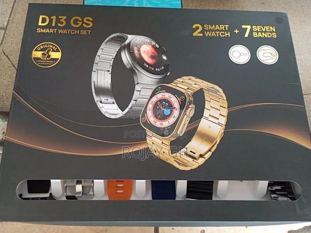 D13-Gs Smart Watch With 2 Smartwatches and 7 Straps - Black photo 12