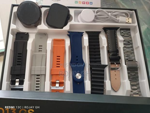 D13-Gs Smart Watch With 2 Smartwatches and 7 Straps - Black photo 11