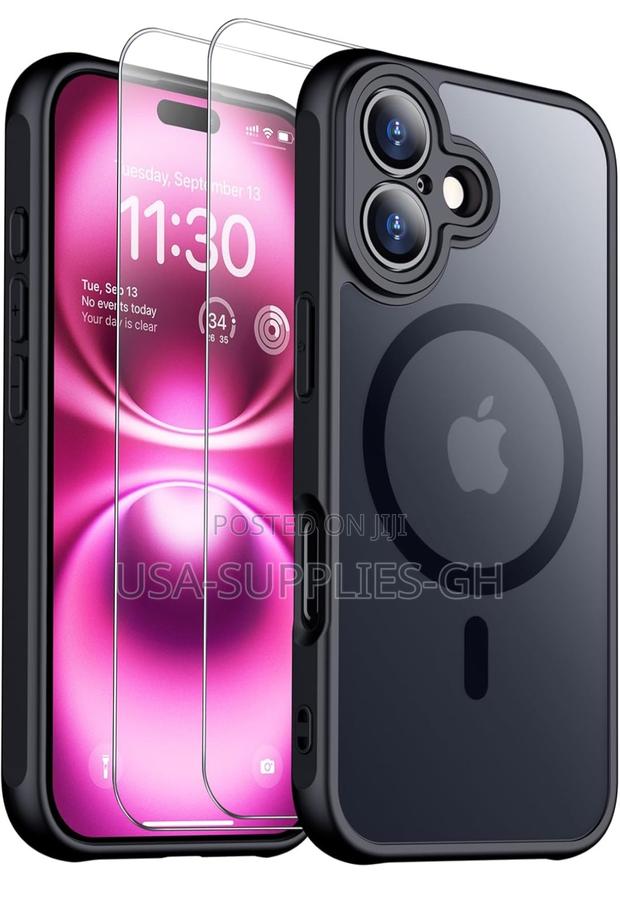 iPhone 16 Phone Case With Glass Screen / Camera Protector