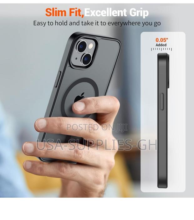 iPhone 15/14/13 Phone Case Magnetic Frosted Translucent Slim photo 5