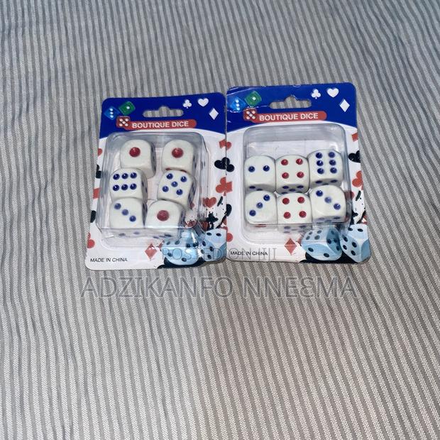 Big White Boutique Dice (Pack of 6)
