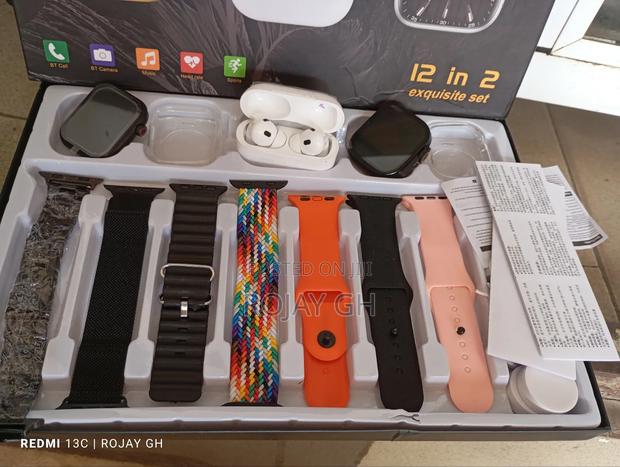 H39 Ultra Smart Watches, Airpod and 7 Extra Straps - Black photo 5