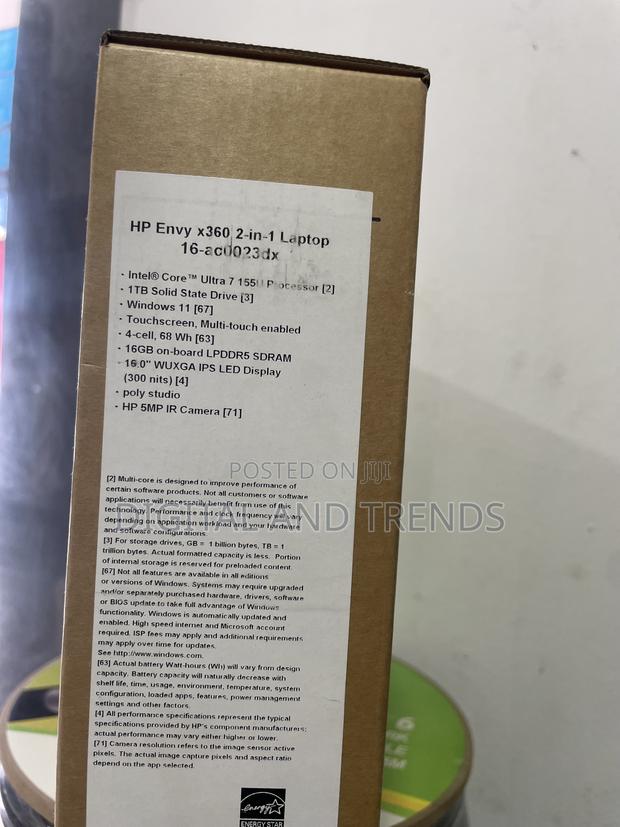 New Laptop HP Envy x360 16GB Intel Core i7 SSD 1T photo 3