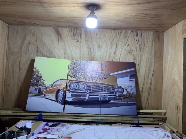 3 Sets Wall Arts Canvas Cadillac Car Portraits Decor · Photo 3