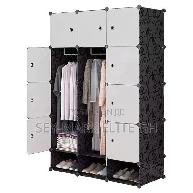 12 Cubes Plastic Wardrobe With Shoe Rack · Photo 3
