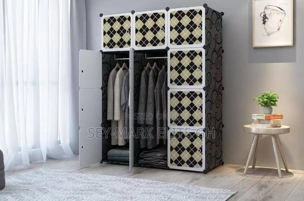 12 Cubes Plastic Wardrobe With Shoe Rack · Photo 4