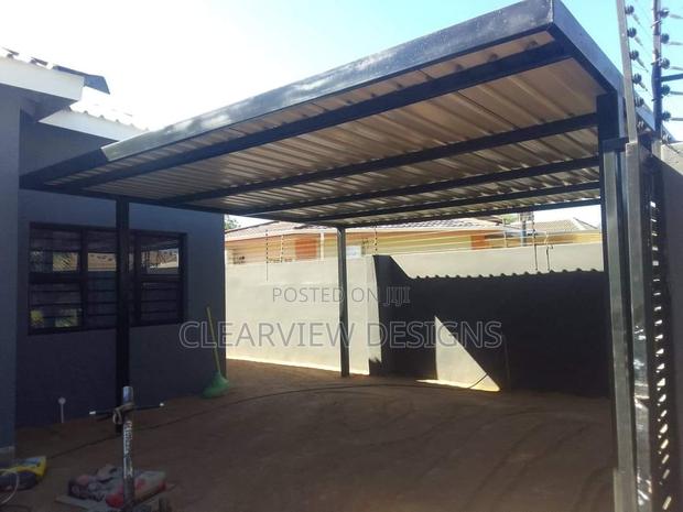 Contemporary Metal Pergola · Photo 2