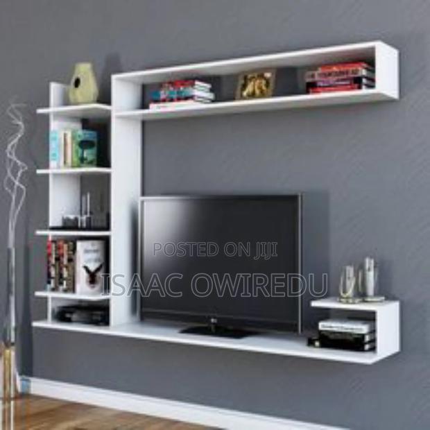 Television Wall Mount Design With Multi Shelves · Photo 2