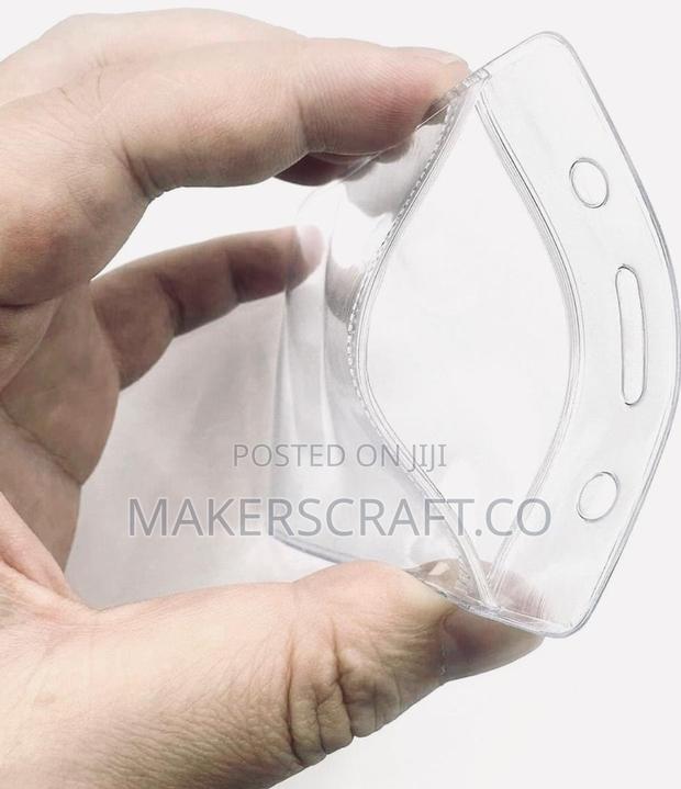 Transparent Id Card Plastic Pouches / Id Card Holder