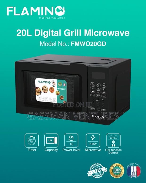 Flamingo 20l Digital Microwave Oven Grill