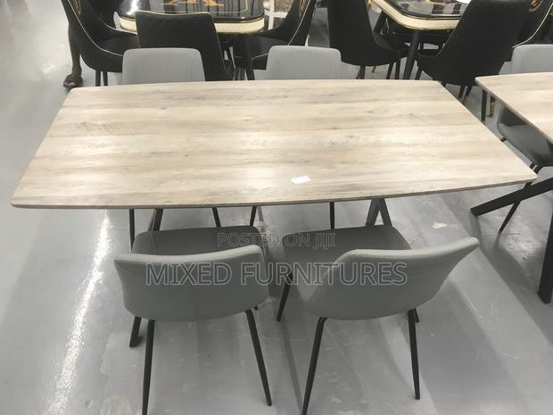 Wooden Dining Sets With 4 Leather Chairs photo 3