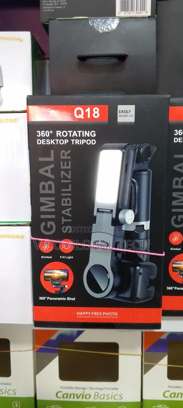 Q18 360° Rotating Desktop Tripod Gimbal Stabilizer · Photo 2
