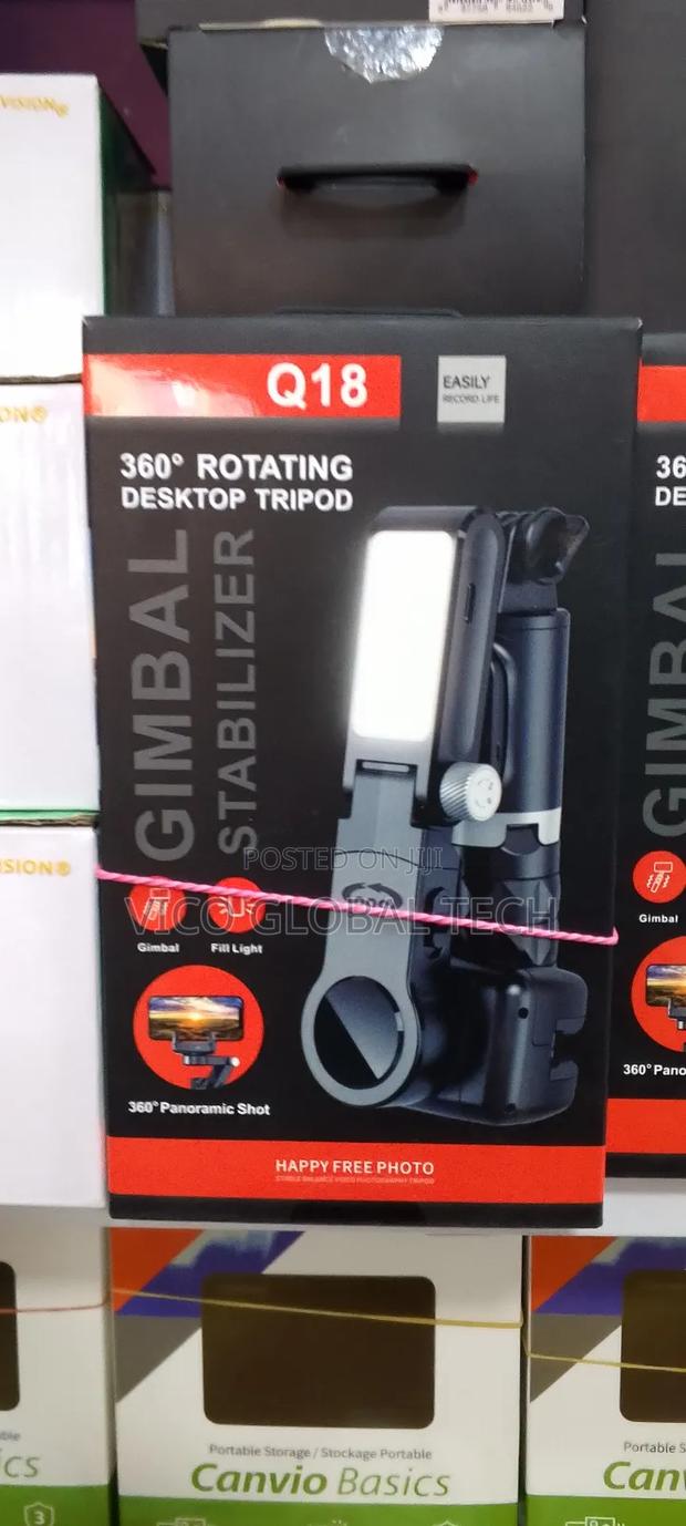 Q18 360° Rotating Desktop Tripod Gimbal Stabilizer · Photo 1