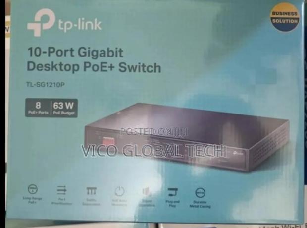 Tp-link Tl-sg1210p 10-port Gigabit Desktop Switch · Photo 1