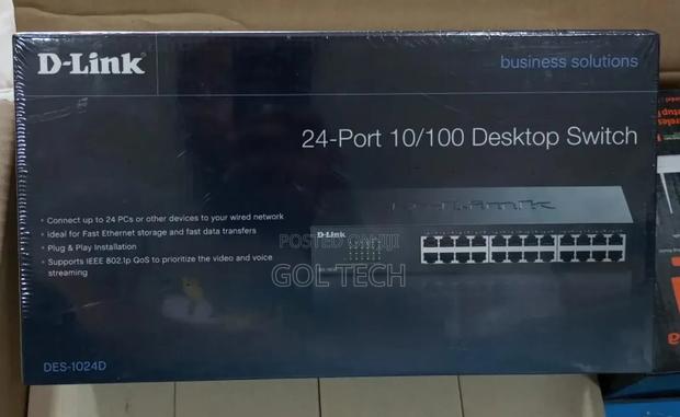24port D-Link Desktop Switch Rack Mount Des-1024d 10/100 · Photo 4