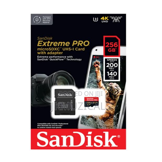 Camera Sd Card_ Sandisk Micro Sd 256gb 200mb/S_ Original Extreme Pro · Photo 4
