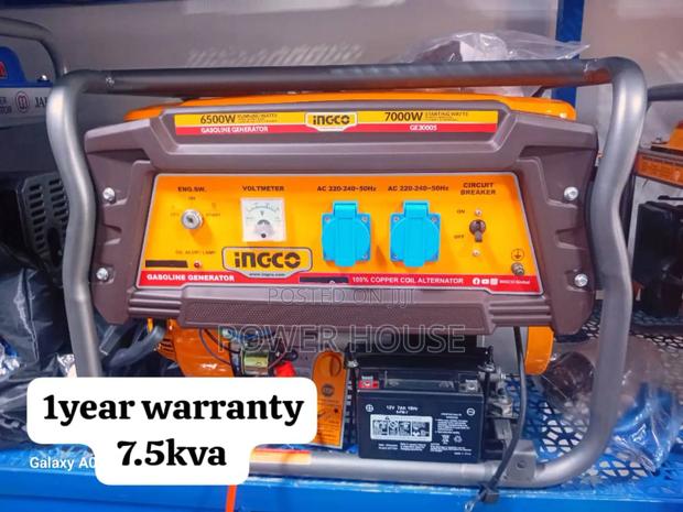 Royal Embassy Ingco Petrol Generator 7.5kva 8500watts Petrol · Photo 2