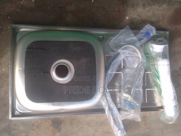 Small Kitchen Sink Set for Block Installation With Tap · Photo 4