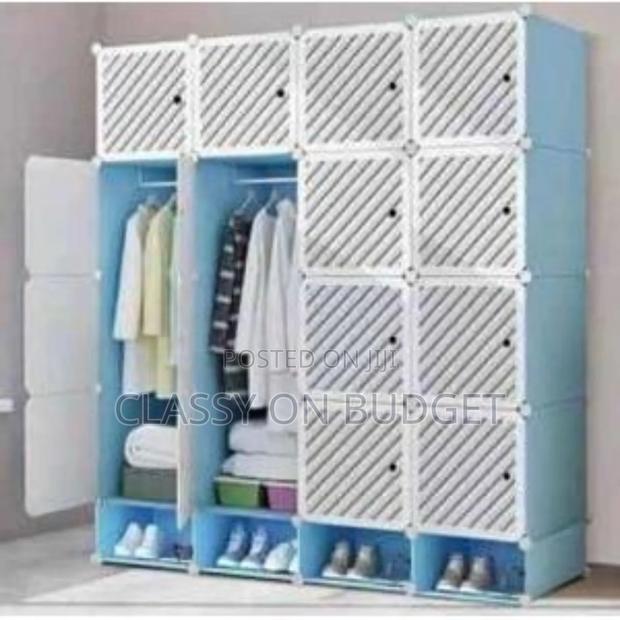 16 Cubes Plastic Wardrobe With Shoe Rack · Photo 3