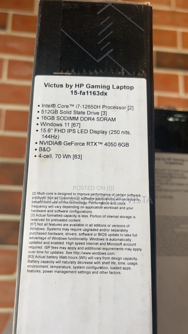 New Laptop HP Victus 15 16GB Intel Core I7 HDD+SSD 512GB