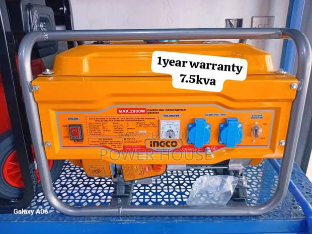 Panel Celesti Watts Ingco Petrol Generator 7.5kva 8500watts · Photo 2