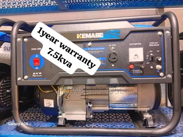 Panel Prestige Cell Kemage 7.5kva 8500watts Petrol Generator · Photo 2