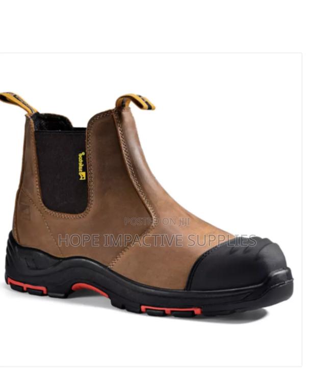 Safetoe Slip On Safety Boots - Brown. · Photo 4