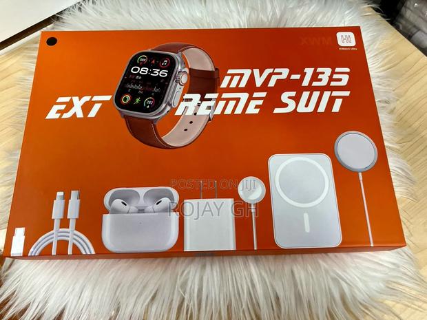 MVP Smartwatch Kit With Battery, Charger Headphones- Gold photo 3