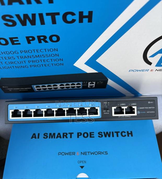 Ak Ai Smart Poe Switch 8port With 2uplinks 100/1000mbps · Photo 3