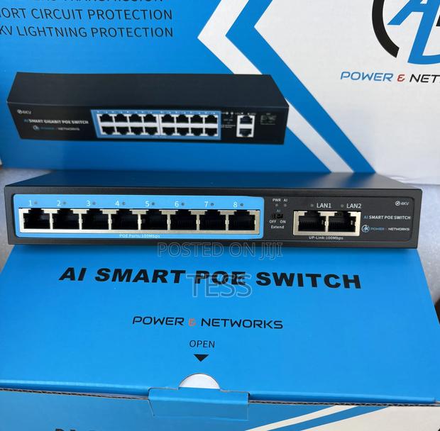 Ak Ai Smart Poe Switch 8port With 2uplinks 100/1000mbps · Photo 4