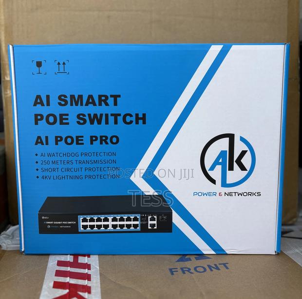 Ak 16port Poe Switch With 2uplink+1sfp 19" Rackmount · Photo 3