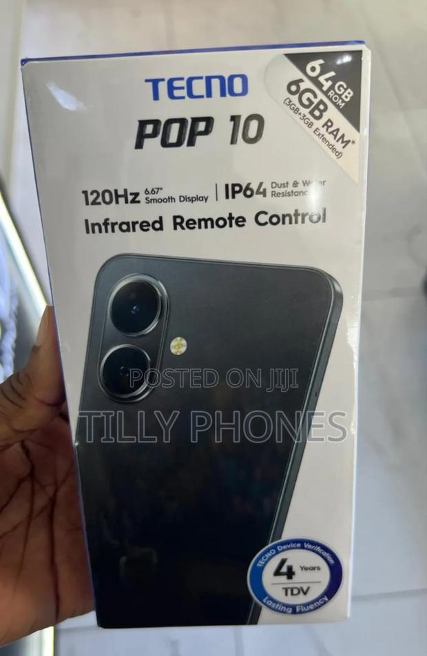 New Tecno Pop 10 64 GB Gray