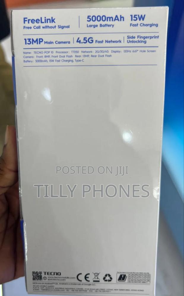 New Tecno Pop 10 64 GB Gray photo 2