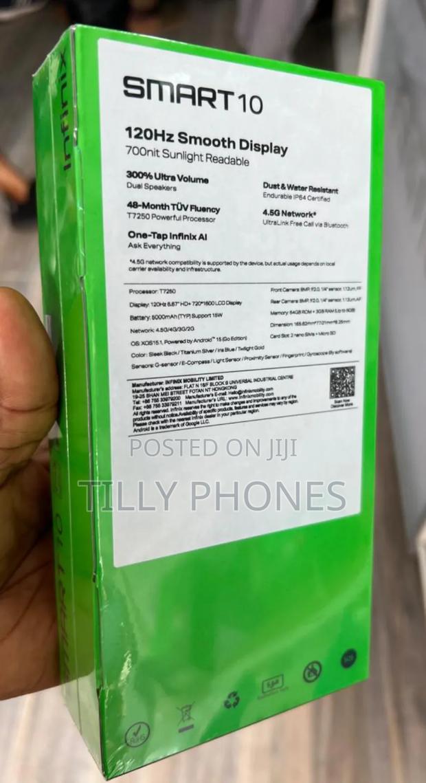 New Infinix Smart 10 128 GB Black photo 2