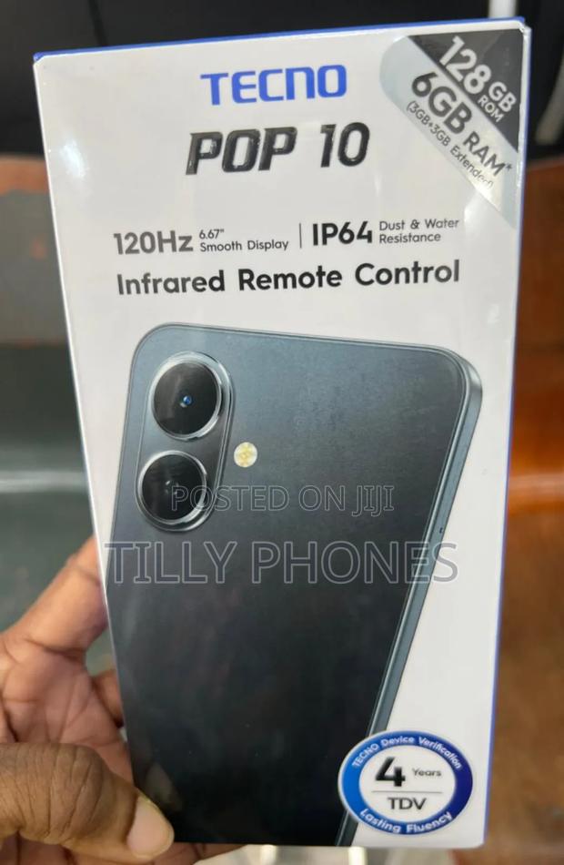 New Tecno Pop 10 128 GB Black photo 2