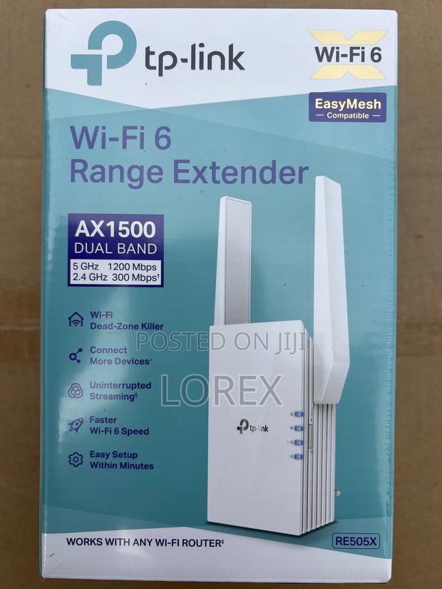 Tp-Link Wifi 6 Range Extenderq Re505x Dual Band Ax1500 · Photo 3