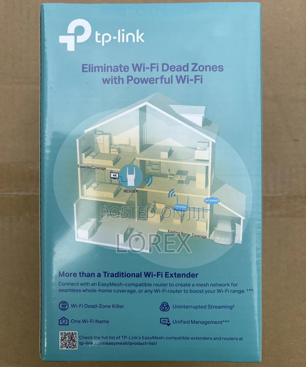 Tp-Link Wifi 6 Range Extenderq Re505x Dual Band Ax1500 · Photo 4