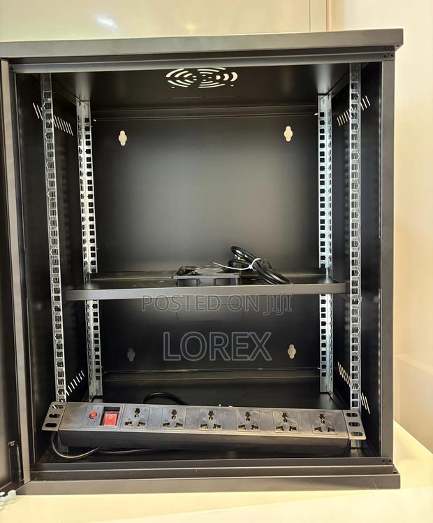 12u Rack Cabinet With Pdu and Fan 520x400x600 · Photo 4