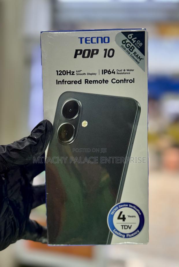 New Tecno Pop 10 64 GB Gray