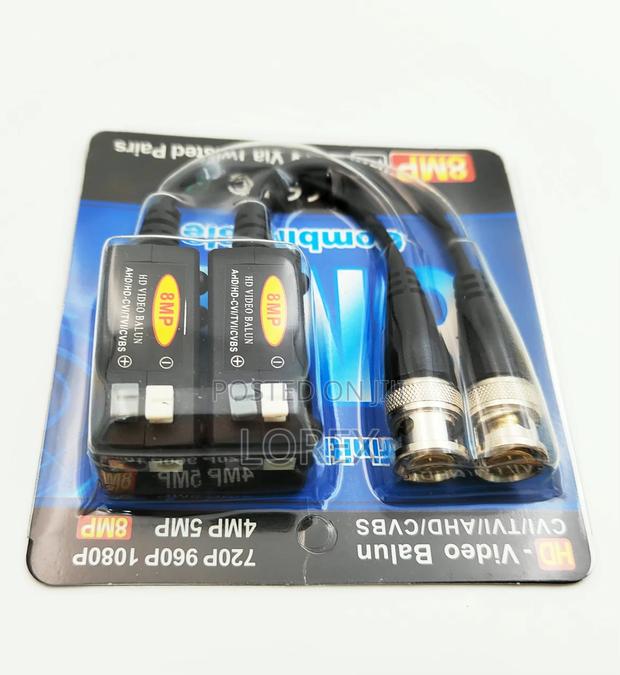 Video Balun 8mp Hd Cat5e Cat6 Cvi Tvi Ahd CVBS · Photo 2