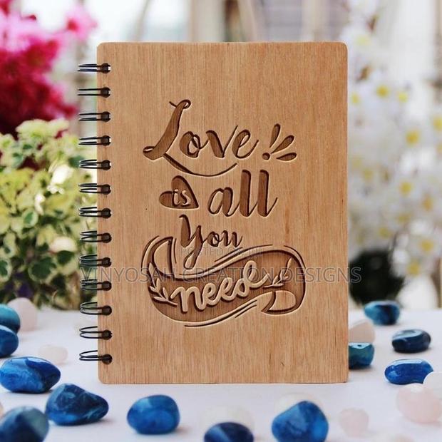 Wooden Diary  With Engraving