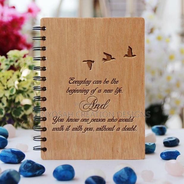 Wooden Diary  With Engraving