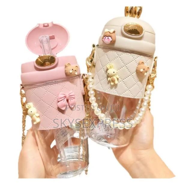 Kids Portable Plastic Water Bottle With Straw photo 3