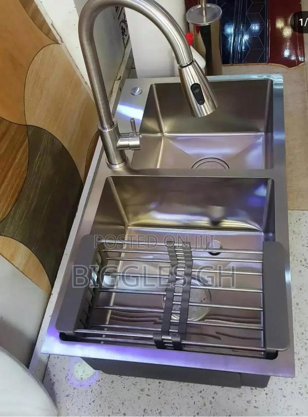 Double Bowl Armless Sink + Tap · Photo 4
