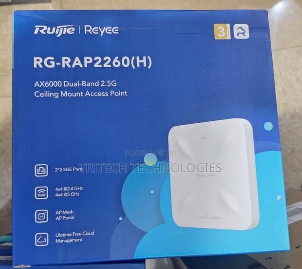 Ruijie Rg-Rap2260(H) Wifi 6 Ax6000 Multi-G Ceiling Access P · Photo 2