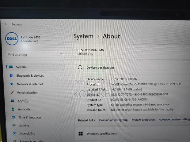Laptop Dell Latitude 7410 16GB Intel Core I5 SSD 1T photo 12