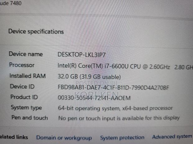 Laptop Dell Latitude 7480 32GB Intel Core I7 SSD 1T photo 5