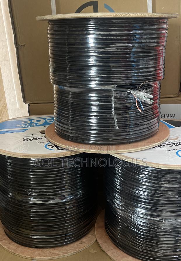Cat6 Outdoor Cable 305m SFTP Ak Cable Cat6 Double Coated · Photo 3