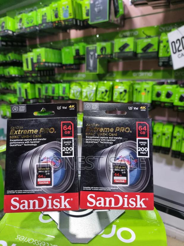 Sandisk 64gb 200mb/S Extreme Pro Uhs-I SDHC Memory Card · Photo 3